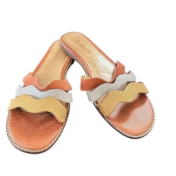 Madewell Women's Wave Slide Sandal Multicolor Size 7.5 Casual Summer - Picture 1 of 4